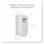 CS2 Hand Sanitizer Dispenser, 1,000 mL, 5.14 x 3.83 x 10, White, 6/Carton