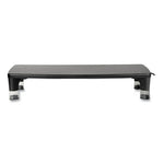 Monitor Stand MS100B, 21.6 x 9.4 x 2.7 to 3.9, Black/Clear, Supports 33 lb