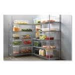 Food/Tote Boxes, 3.5 gal, 18 x 12 x 6, Clear, Plastic