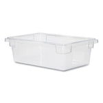 Food/Tote Boxes, 3.5 gal, 18 x 12 x 6, Clear, Plastic