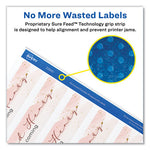 Water-Resistant Wraparound Labels w/ Sure Feed, 9.75 x 1.25, White, 40/Pack