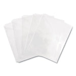 Binder Pockets, 3-Hole Punched, 9.25 x 11, Clear, 5/Pack