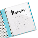 Binder Pockets, 3-Hole Punched, 9.25 x 11, Clear, 5/Pack