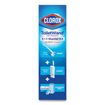 ToiletWand Disposable Toilet Cleaning System: Handle, Caddy and Refills, White, 6/Carton