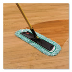 HYGEN Microfiber Fringed Dust Mop Pad, 24w x 9d, Green