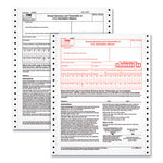 1096 Tax Form for Dot Matrix Printers, Fiscal Year: 2023, Two-Part Carbonless, 8 x 11, 10 Forms Total