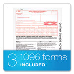 1099-NEC Tax Forms, Fiscal Year: 2023, Five-Part Carbonless, 8.5 x 3.5, 3 Forms/Sheet, 50 Forms Total