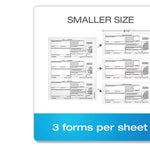 1099-NEC Online Tax Kit, Fiscal Year: 2023, Five-Part Carbonless, 8.5 x 3.5, 3 Forms/Sheet, 24 Forms Total