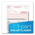 1096 Tax Form for Inkjet/Laser Printers, Fiscal Year: 2023, One-Part (No Copies), 8 x 11, 10 Forms Total