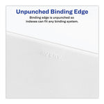 Preprinted Legal Exhibit Side Tab Index Dividers, Avery Style, 26-Tab, N, 11 x 8.5, White, 25/Pack, (1414)