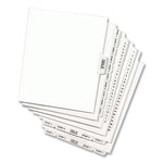 Preprinted Legal Exhibit Side Tab Index Dividers, Avery Style, 26-Tab, F, 11 x 8.5, White, 25/Pack, (1406)