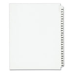 Preprinted Legal Exhibit Side Tab Index Dividers, Avery Style, 25-Tab, 376 to 400, 11 x 8.5, White, 1 Set, (1345)