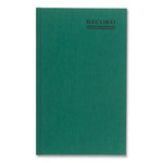 Emerald Series Account Book, Green Cover, 12.25 x 7.25 Sheets, 150 Sheets/Book