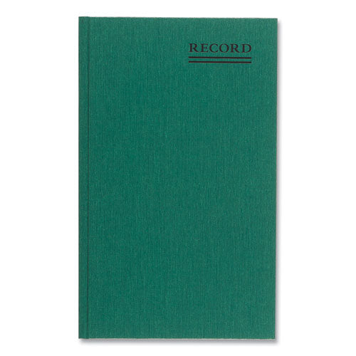 Emerald Series Account Book, Green Cover, 12.25 x 7.25 Sheets, 150 Sheets/Book