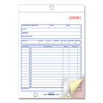 Sales Book, 15 Lines, Three-Part Carbonless, 5.5 x 7.88, 50 Forms Total