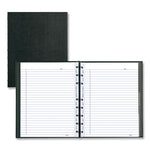 MiracleBind Notebook, 1-Subject, Medium/College Rule, Black Cover, (75) 9.25 x 7.25 Sheets