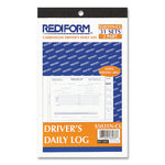 Driver's Daily Log Book, Two-Part Carbonless, 8.75 x 5.38, 31 Forms Total