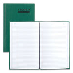 Emerald Series Account Book, Green Cover, 9.63 x 6.25 Sheets, 200 Sheets/Book