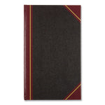 Texthide Eye-Ease Record Book, Black/Burgundy/Gold Cover, 14.25 x 8.75 Sheets, 300 Sheets/Book