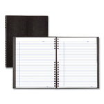 NotePro Notebook, 1-Subject, Medium/College Rule, Black Cover, (100) 11 x 8.5 Sheets