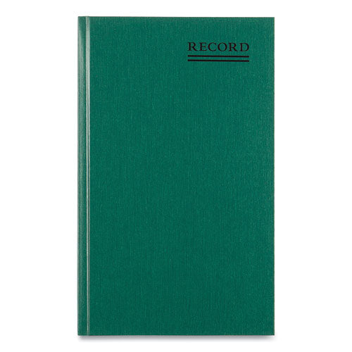 Emerald Series Account Book, Green Cover, 12.25 x 7.25 Sheets, 300 Sheets/Book