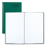 Emerald Series Account Book, Green Cover, 12.25 x 7.25 Sheets, 300 Sheets/Book