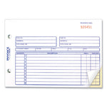 Invoice Book, Two-Part Carbonless, 5.5 x 7.88, 50 Forms Total