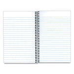 Three-Subject Wirebound Notebooks, Unpunched, Medium/College Rule, Blue Cover, (150) 9.5 x 6 Sheets