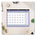 Academic 13-Month Desk Pad Calendar, 11 x 8.5, Black Binding, 13-Month (July to July): 2023 to 2024