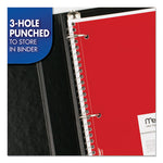 Spiral Notebook, 1-Subject, Medium/College Rule, Assorted Cover Colors, (70) 10.5 x 8 Sheets, 6/Pack