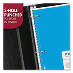 Spiral Notebook, 3-Hole Punched, 1-Subject, Wide/Legal Rule, Randomly Assorted Cover Color, (70) 10.5 x 7.5 Sheets