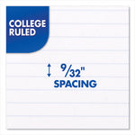 Spiral Notebook, 1-Subject, Medium/College Rule, Assorted Cover Colors, (70) 10.5 x 8 Sheets, 6/Pack