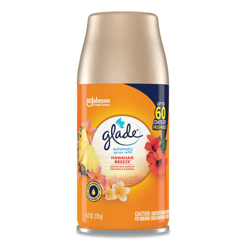 Automatic Air Freshener, Hawaiian Breeze, 6.2 oz, 6/Carton