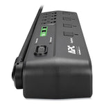 Home Office SurgeArrest Power Surge Protector, 8 AC Outlets/2 USB Ports, 6 ft Cord, 2,630 J, Black