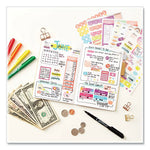 Budgeting Planner Stickers, Budget Theme, Assorted Colors, 1,224/Pack