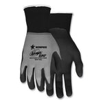 Ninja Nitrile Coating Nylon/Spandex Gloves, Black/Gray, Medium, Dozen