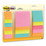 Pads in Supernova Neon Colors, (6) Unruled 2" x 2", (5) Unruled 3" x 3", (4) Note Ruled 4" x 4", 45 Sheets/Pad, 15 Pads/Set