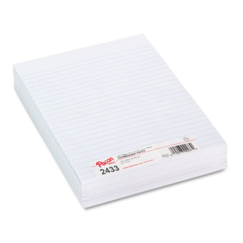 Composition Paper, 8 x 10.5, Wide/Legal Rule, 500/Pack