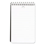 Wirebound Memo Pad with Wall-Hanger Eyelet, Medium/College Rule, Randomly Assorted Cover Colors, 60 White 3 x 5 Sheets