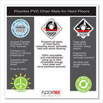 Cleartex Advantagemat Phthalate Free PVC Chair Mat for Hard Floors, 53 x 45, Clear