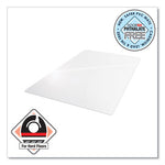 Cleartex Advantagemat Phthalate Free PVC Chair Mat for Hard Floors, 53 x 45, Clear