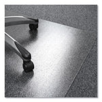 Cleartex Ultimat Polycarbonate Chair Mat for Low/Medium Pile Carpet, 48 x 53, Clear