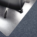 Cleartex Advantagemat Phthalate Free PVC Chair Mat for Low Pile Carpet, 53 x 45, Clear