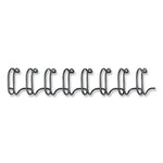 Wire Bindings, 1/2" Diameter, 100 Sheet Capacity, Black, 25/Pack