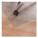 Cleartex Advantagemat Phthalate Free PVC Chair Mat for Hard Floors, 53 x 45, Clear