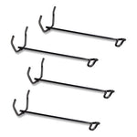 Desk Tray Stacking Posts for 3" Capacity Trays, Wire, Black, 4 Posts/Set