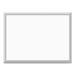 Melamine Dry Erase Board, 23 x 17, White Surface, Silver Frame