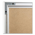 Magnetic Dry Erase Board with Aluminum Frame, 23 x 17, White Surface, Silver Frame