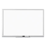 Magnetic Dry Erase Board with Aluminum Frame, 35 x 23, White Surface, Silver Frame