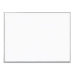 Magnetic Dry Erase Board with Aluminum Frame, 47 x 35, White Surface, Silver Frame